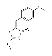 5-(4-methoxy-benzylidene)-2-methylsulfanyl-thiazol-4-one