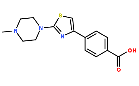 4-[2-(4-甲基-哌嗪-1-基)-噻唑-4-基]-苯甲酸