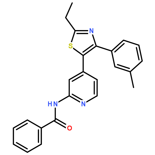 N-(4-(2-乙基-4-(3-甲基苯基)噻唑-5-基)吡啶-2-基)苯甲酰胺