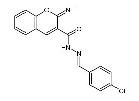 N-(2-iminochromen-3-carbonyl)-N'-(4-chlorobenzylidene)carbohydrazide