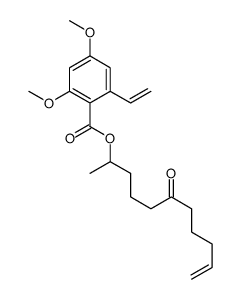 外消旋2-乙烯基-4,6-二甲氧基-苯甲酸1-甲基-5-氧代-9-癸烯-1-基酯
