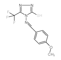 3H-1,2,4-Triazole-3-thione, 2,4-dihydro-4-[[(4-methoxyphenyl)methylene]amino]-5-(trifluoromethyl)- (en)