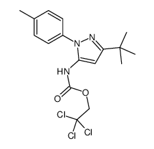 2,2,2-三氯乙基 3-叔丁基-1-(4-甲基苯基)-1H-吡唑-5-基氨基甲酸酯