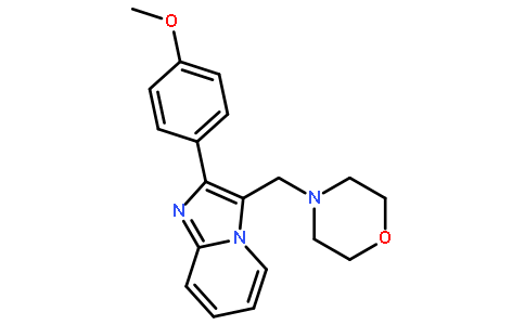 2-(4-甲氧基苯基)-3-(嗎啉-4-基甲基)咪唑并[1,2-a]吡啶