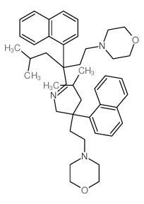 4-methyl-N-[4-methyl-2-(2-morpholin-4-ylethyl)-2-naphthalen-1-ylpentyl]-2-(2-morpholin-4-ylethyl)-2-naphthalen-1-ylpentan-1-imine