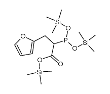 bis(trimethylsilyl) [2-(2-furyl)-1-(trimethylsilyloxycarbonyl)ethyl]phosphonite