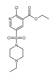 Ethyl 2-chloro-5-(4-ethyl-1-piperazinylsulfonyl) nicotinoate