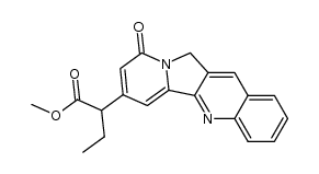 9,11-dihydro-α-ethyl-9-oxoindolizino[1,2-b]quinoline-7-acetic acid, methyl ester