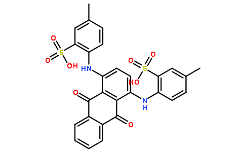 5-甲基-2-[[4-[(4-甲基-2-磺基苯基)氨基]-9,10-二氧代蒽-1-基]氨基]苯磺酸