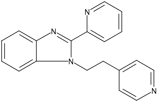2-pyridin-2-yl-1-(2-pyridin-4-ylethyl)benzimidazole