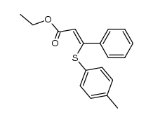 β-p-tolylsulfanyl-trans-cinnamic acid ethyl ester