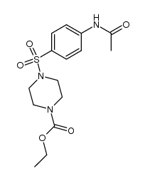 4-(N-acetyl-sulfanilyl)-piperazine-1-carboxylic acid ethyl ester