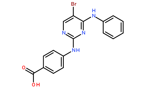 4-[[5-溴-4-(苯基氨基)-2-嘧啶基]氨基]苯甲酸