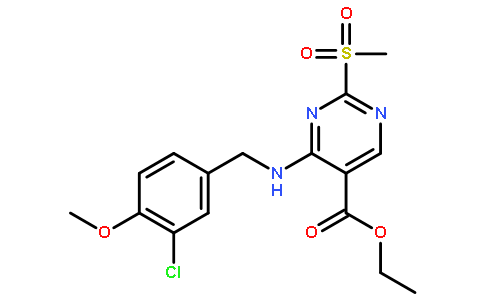 4-乙基(3-氯-4-甲氧基芐基氨基)-2-甲磺酰-嘧啶-5-羧酸