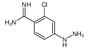 2-chloro-4-hydrazinylbenzenecarboximidamide