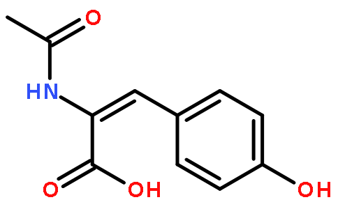 2-Propenoic acid, 2-(acetylamino)-3-(4-hydroxyphenyl)- (en)
