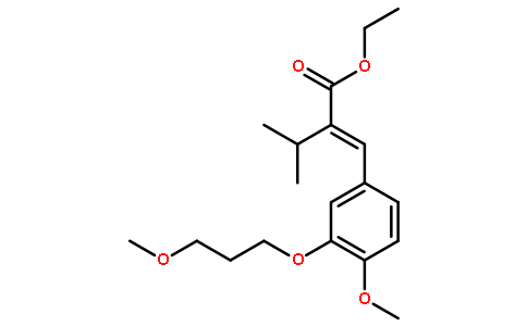 (E)-2-(4-甲氧基-3-(3-甲氧基丙氧基)亞芐基)-3-甲基丁酸乙酯