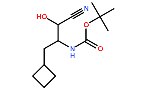 1-氰基-3-环丁基-1-羟基丙烷-2-氨基甲酸叔丁酯
