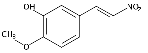 2-甲氧基-5-(2-硝基乙烯基)苯酚