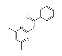 2-benzoylthio-4,6-dimethylpyrimidine