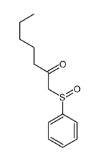 1-(benzenesulfinyl)heptan-2-one