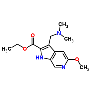 3-[(二甲氨基)甲基]-5-甲氧基-1H-吡咯并[2,3-c]吡啶-2-甲酸乙酯 102189