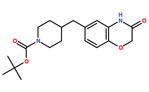 tert-Butyl 4-((3-oxo-3,4-dihydro-2H-benzo[b][1,4]oxazin-6-yl)methyl)piperidine-1-carboxylate