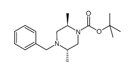 4-benzyl-2R,5S-dimethyl-piperazine-1-carboxylic acid tert-butyl ester