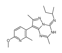 N-[(2R)-butan-2-yl]-8-(6-methoxy-2-methylpyridin-3-yl)-2,7-dimethylpyrazolo[1,5-a][1,3,5]triazin-4-amine