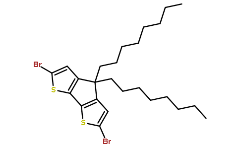 2,6-二溴-4,4-二辛基環戊并[2,1-b:3,4-b']二噻吩