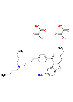 (5-氨基-2-丁基-3-苯并呋喃基)[4-[3-(二丁基氨基)丙氧基]苯基]甲酮二草酸鹽