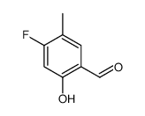 苯甲醛,4-氟-2-羥基-5-甲基-(9CI)