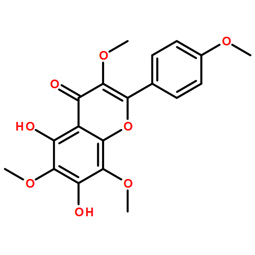 5,7-二羟基-3,4,6,8-四甲氧基黄酮对照品(标准品) | 50461-86-4