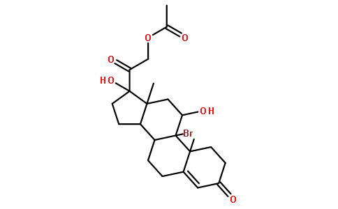 21-乙酰氧基-9Α-溴-11Β,17Α-二羥基孕甾-4-烯-3,20-二酮