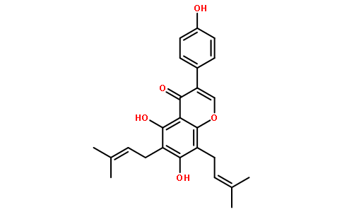 6,8-二异戊烯基金雀异黄素对照品(标准品) | 51225-28-6