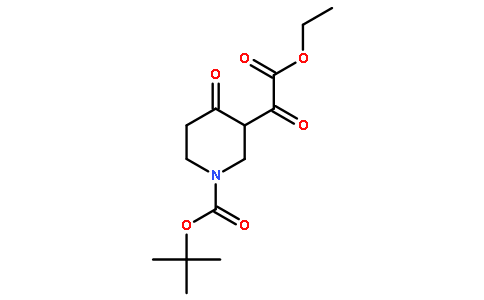 tert-Butyl 3-(2-ethoxy-2-oxoacetyl)-4-oxopiperidine-1-carboxylate