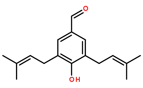 4-羟基-3,5-双(3-甲基-2-丁烯-1-基)苯甲醛对照品(标准品) | 52275-04-4