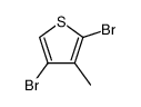 2,4-dibromo-3-methylthiophene