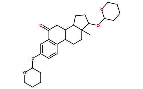 (17beta)-3,17-二[(四氫-2H-吡喃-2-基)氧基]-雌甾-1,3,5(10)-三烯-6-酮