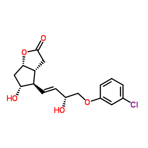 2H-环戊并[b]呋喃-2-酮,4-[(1E,3R)-4-(3-氯苯氧基)-3-羟基-1-丁烯-基]六氢-5-羟基-, (3aR,4R,5R,6aS)-