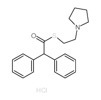 S-(2-pyrrolidin-1-ylethyl) 2,2-diphenylethanethioate,hydrochloride