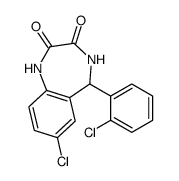 7-chloro-5-(2-chlorophenyl)-4,5-dihydro-1H-1,4-benzodiazepine-2,3-dione