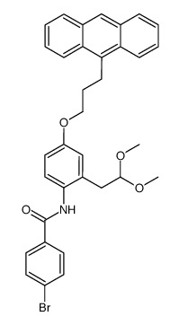 N-[4-(3-anthracen-9-ylpropoxy)-2-(2,2-methoxyethyl)phenyl]-4-bromobenzamide