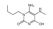 2,4(1H,3H)-嘧啶二酮, 6-氨基-1-丁基-5-(甲氨基)- (9CI)