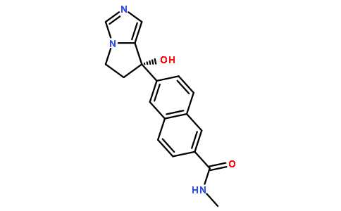 6-[(7S)-7-羟基-6,7-二氢-5H-吡咯并[1,2-C]咪唑-7-基]-N-甲基-2-萘甲酰胺