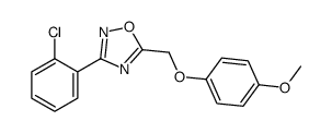 3-(2-Chlorophenyl)-5-[(4-methoxyphenoxy)methyl]-1,2,4-oxadiazole