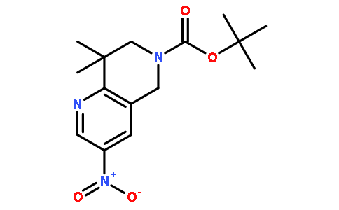 7,8-二氫-8,8-二甲基-3-硝基-1,6-萘啶-6(5h)-羧酸叔丁酯