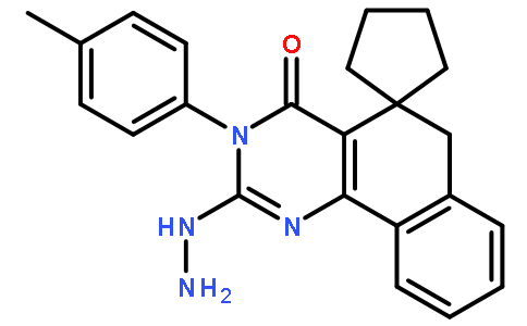 2-hydrazinyl-3-(4-methylphenyl)spiro[6H-benzo[h]quinazoline-5,1'-cyclopentane]-4-one