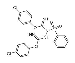 N,N'-Bis-[4-chlor-phenoxycarbimidoyl]-benzolsulfonsaeure-hydrazid