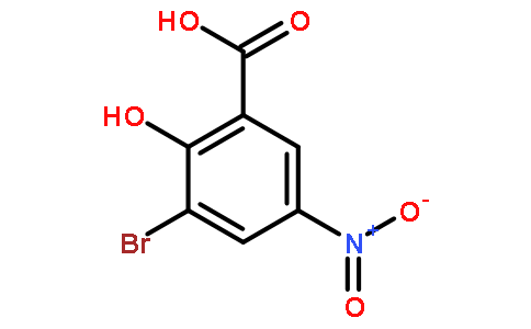 3-溴-2-羟基-5-硝基苯羧酸